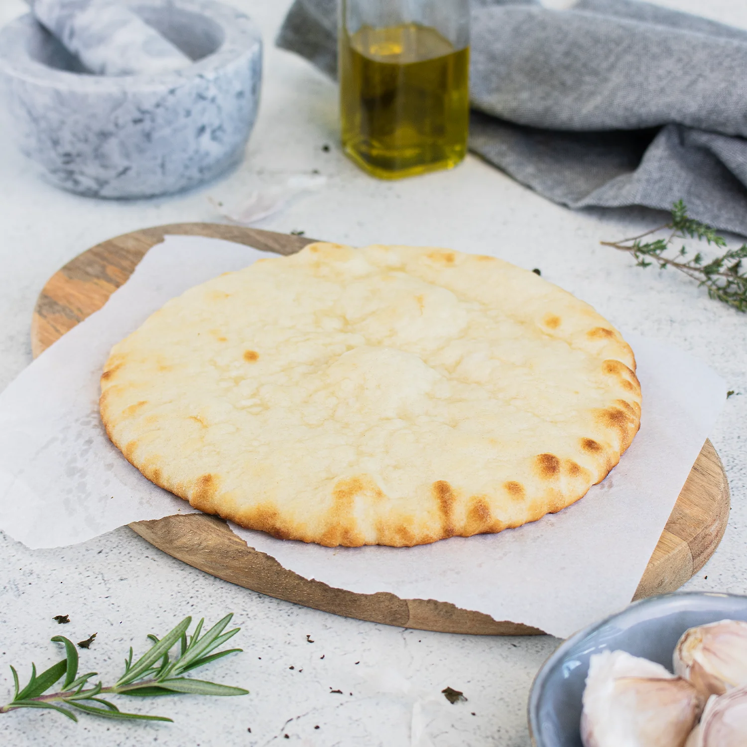 7" Plain Pizza Base (Roma Thin Crust) - Image 4